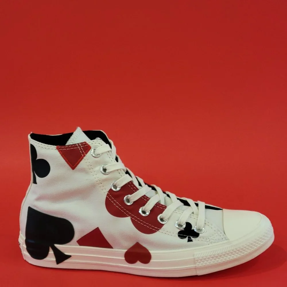 Converse CTAS Hi 'Queen of Hearts' Unisex Sneakers 165669C NWT - Picture 2 of 6
